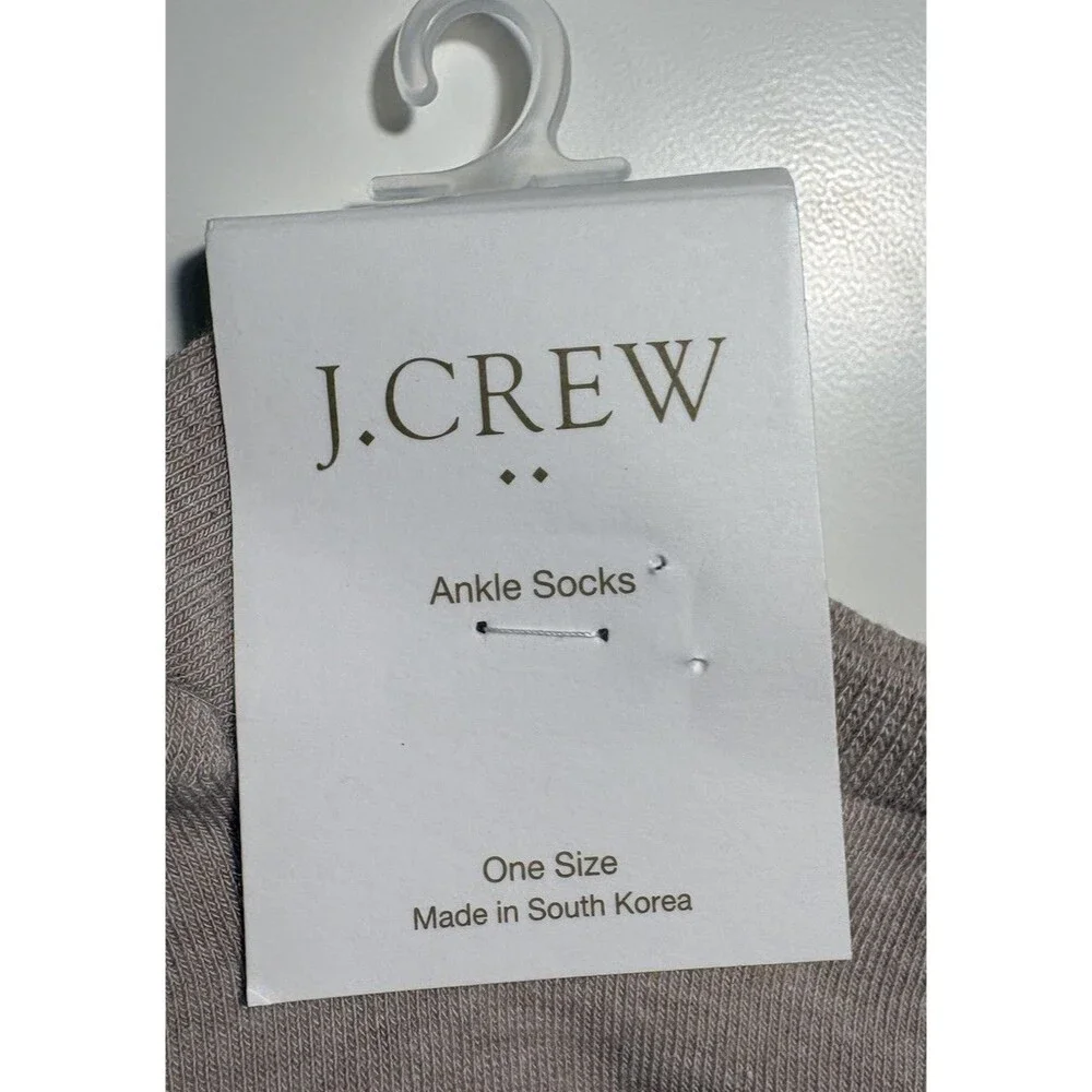 J. Crew BT401 Women's Beige Ankle Socks Pumpkins Gourd Times Orange Yellow New!